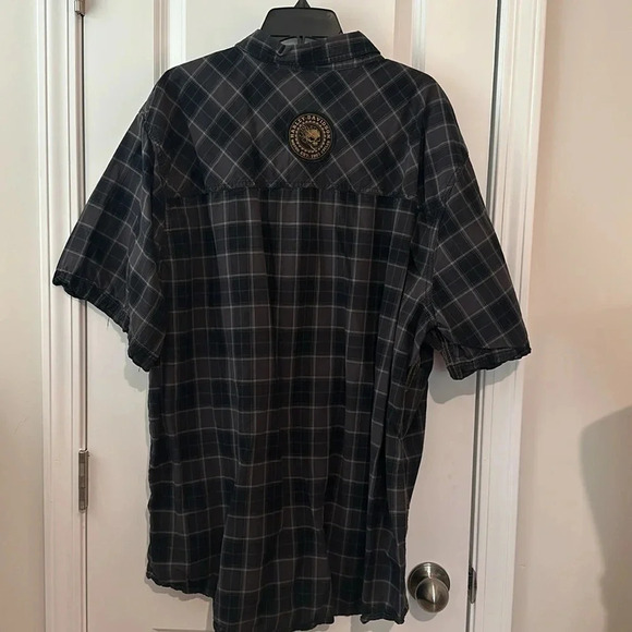 Men’s Harley Davidson button up plaid shirt - Picture 3 of 4